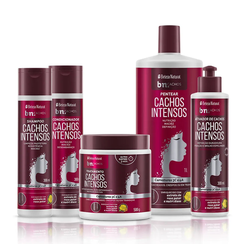 Kit Cachos Intensos com Ativador de Cachos 300ml | bn.Cachos