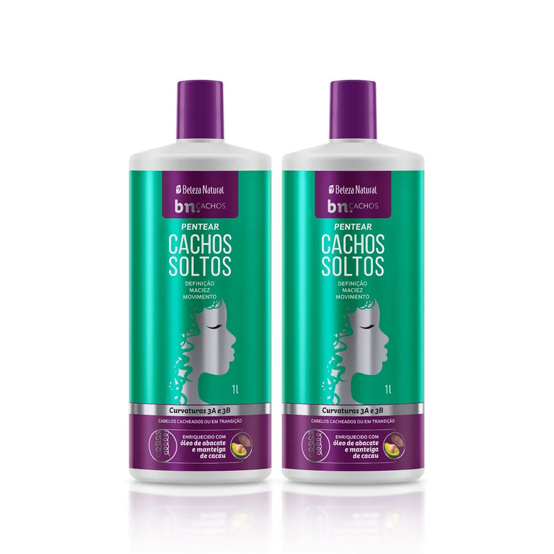 Kit Creme de Pentear Cachos Soltos 1l (2 itens) | bn.Cachos